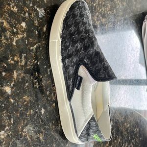 VETEMENTS Canvas Houndstooth Sneakers with Tags